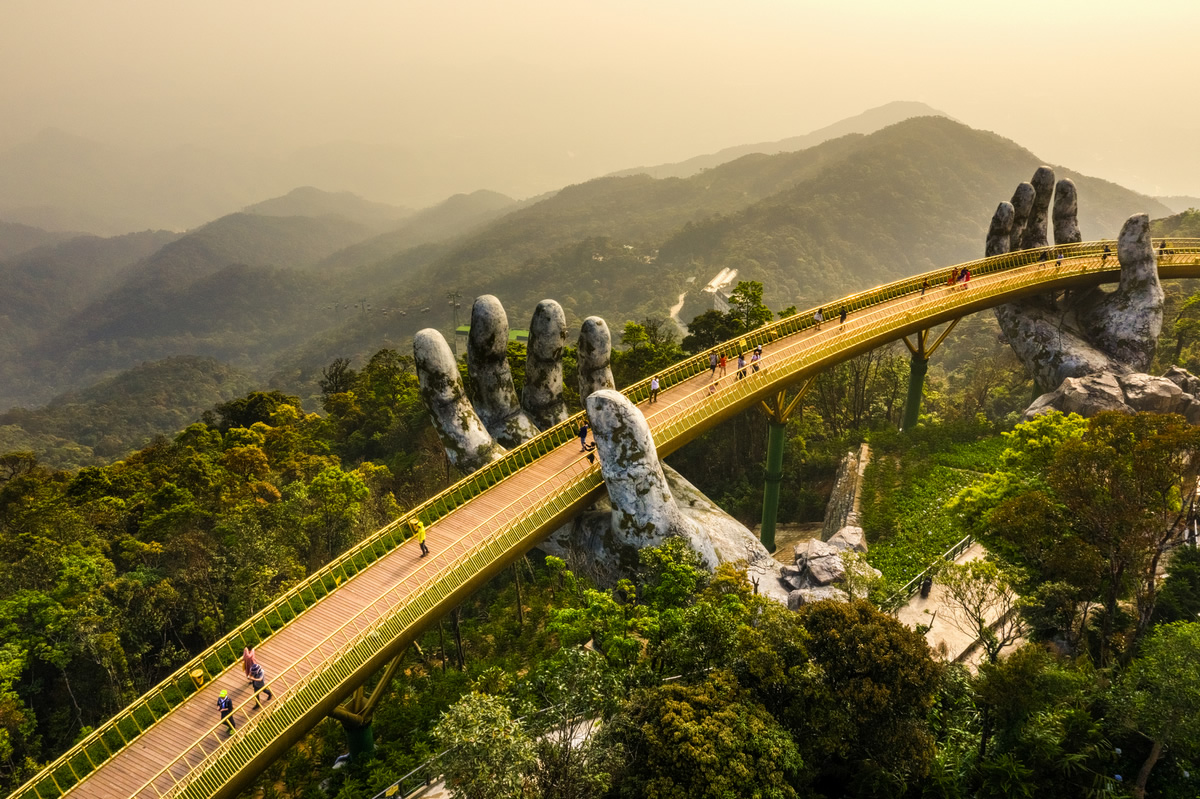Golden Bridge, Bana Hill, Danang